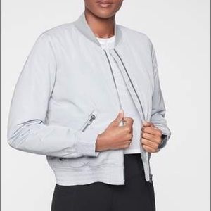 Athleta Baby Blue Bomber Jacket